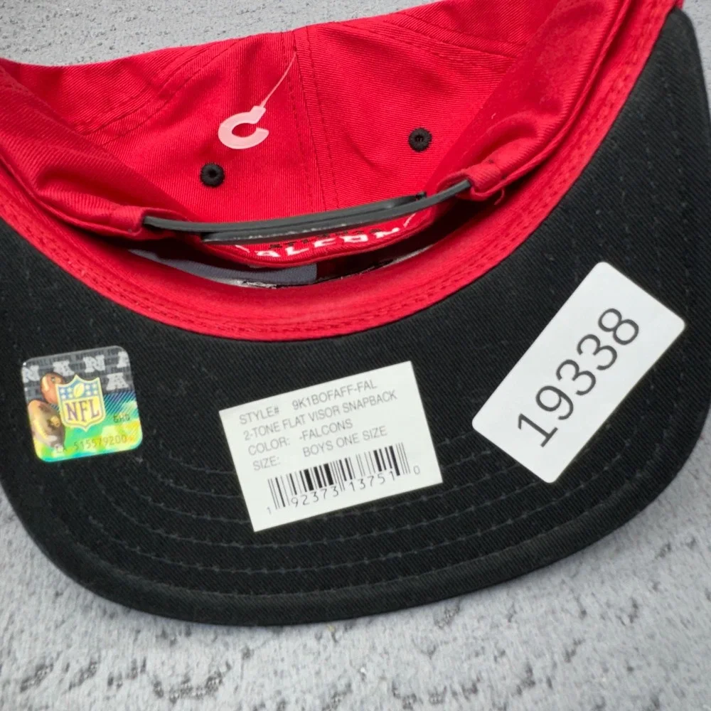 Atlanta Falcons Hat Cap Boys Snapback Red Black NFL Football NWT Youth Kids Logo